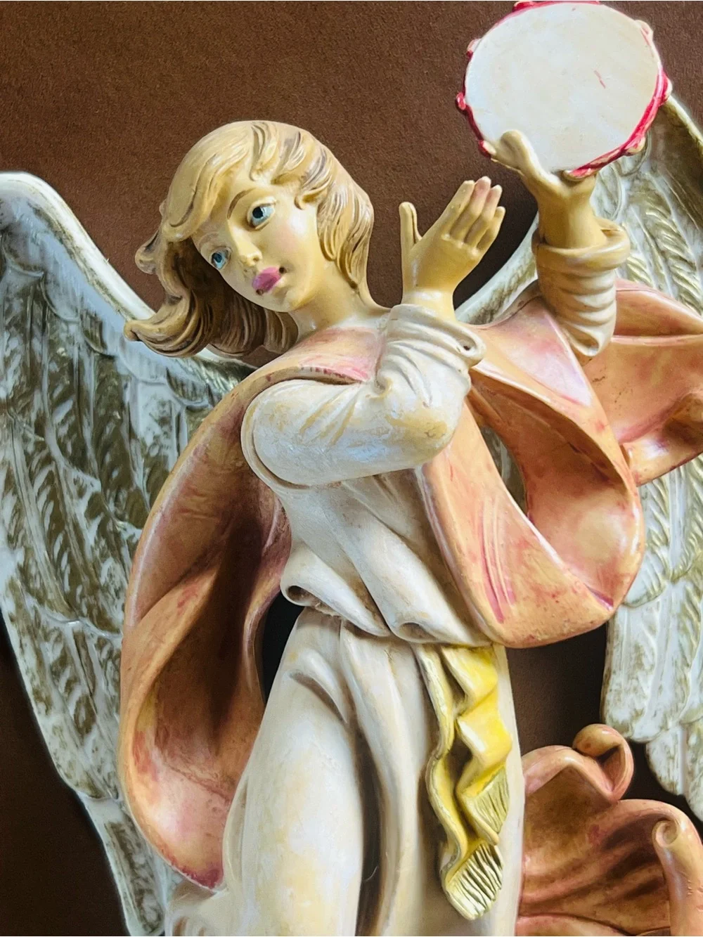 Vintage Angel Wall Plaques Made Italy Christmas Set 2